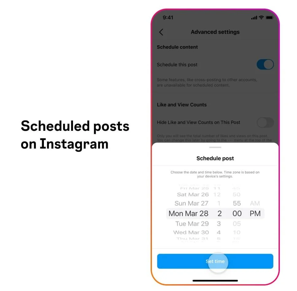 Instagram Schedule post jpg