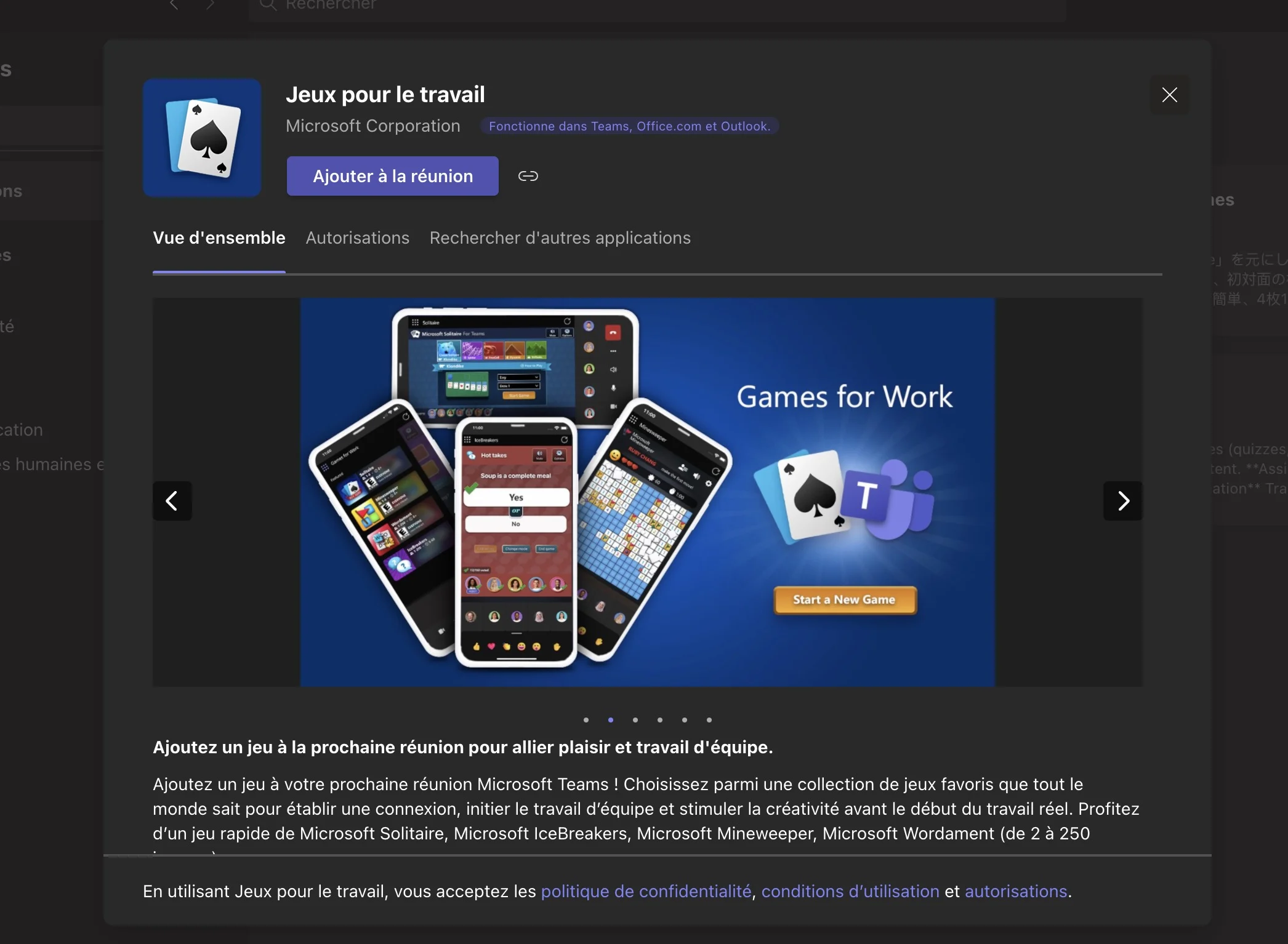 Jeux pour travail Teams jpg