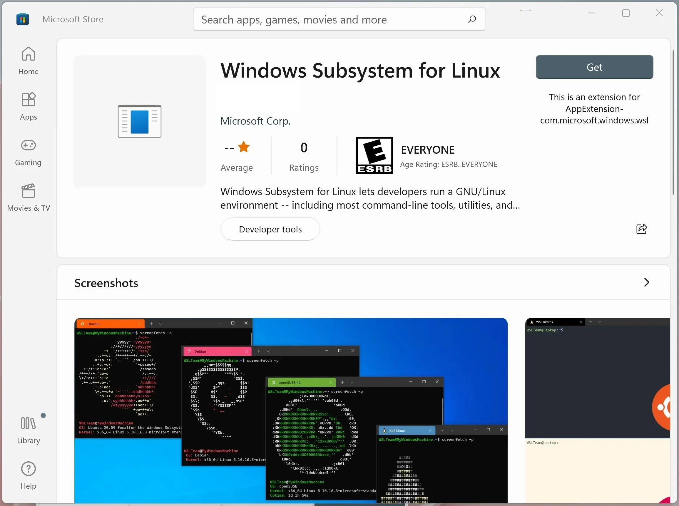 Microsoft Windows Subsystem for jpg