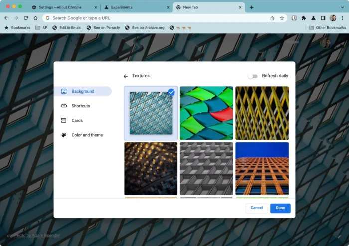 Google Chrome s’inspire d’Android en termes de couleurs