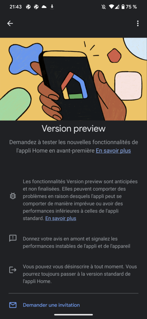 Les utilisateurs de Google Home peuvent désormais s'inscrire pour tester la nouvelle application 52 Screenshot 20221109 214308