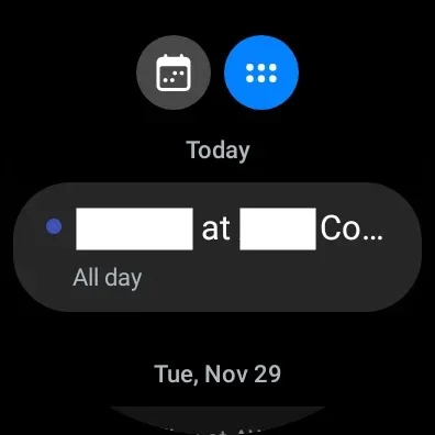 Gmail et Google Agenda pourraient arriver sur la Pixel Watch et d'autres appareils Wear OS 53 samsung calendar app wear os 1 jpg