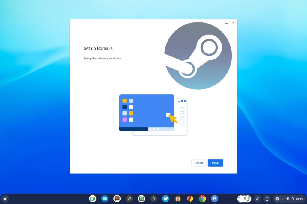 steam borealis chrome os 1