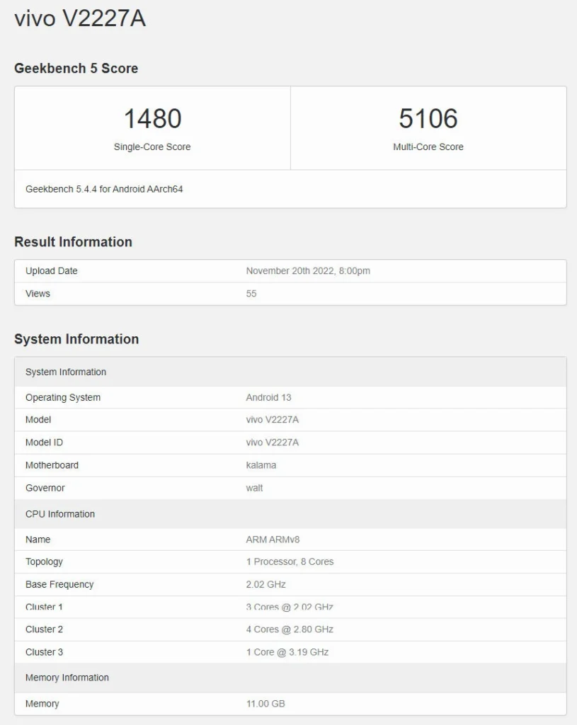 Le vivo X90 Pro+ et le moto X40 avec le Snapdragon 8 Gen 2 révèlent des scores de benchmarks élevés 51 vivo X90 Pro Plus Geekbench