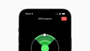 Apple Emergency SOS FR connected