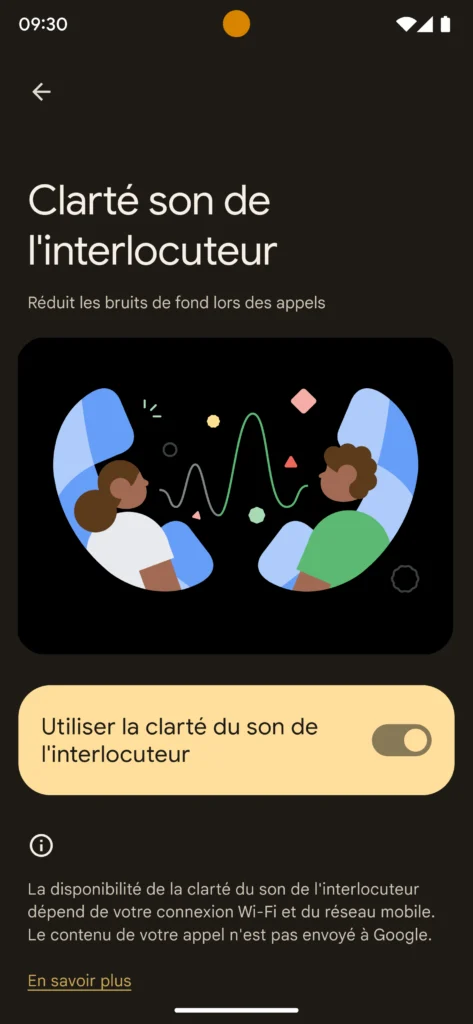 Les Pixel 7 bénéficient aujourd'hui d'un VPN gratuit, et d'autres améliorations 52 Clarte son de l interlocuteur