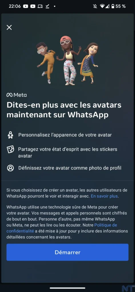 WhatsApp introduit maintenant des Avatars pour tous 53 Screenshot 20221207 220618 resultat