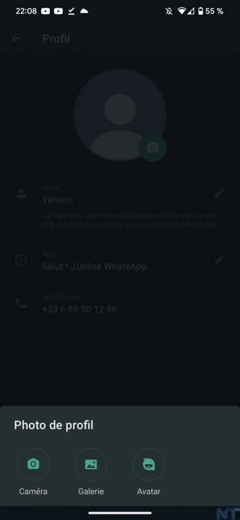WhatsApp introduit maintenant des Avatars pour tous 57 Screenshot 20221207 220825 resultat