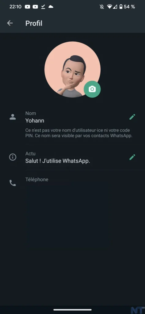 WhatsApp introduit maintenant des Avatars pour tous 58 Screenshot 20221207 221022 resultat