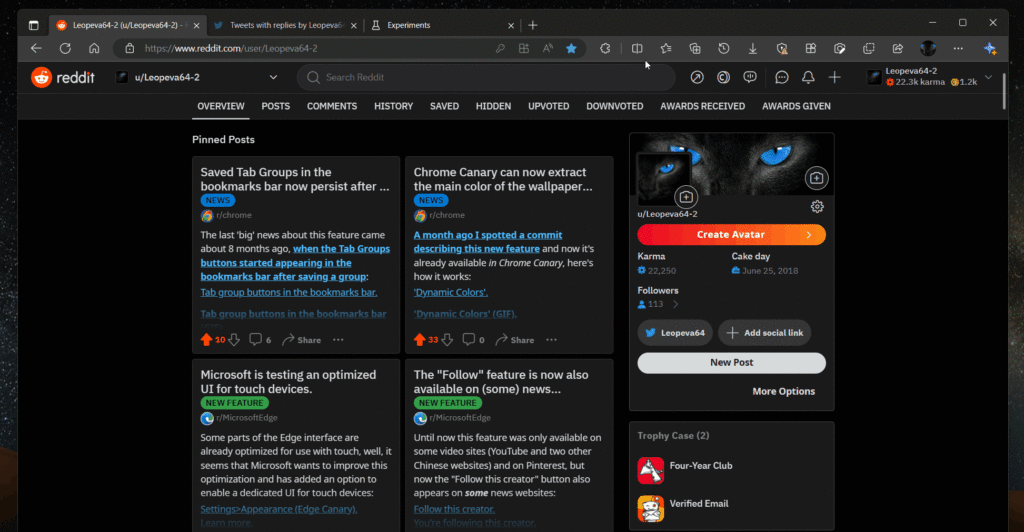 Le nouvel « écran divisé » de Microsoft Edge va changer la façon dont vous utilisez les onglets 38 0373e98738952eb99f764261d910288fd1298d843556a4296f4136bf4148d092