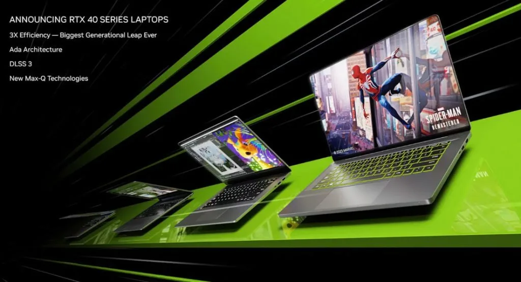 CES 2023 : NVIDIA présente la série GeForce RTX 40 pour les ordinateurs portables
