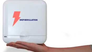 Lifeaz defibrillator With hand