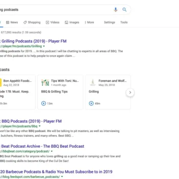 Podcasts grilling desktop