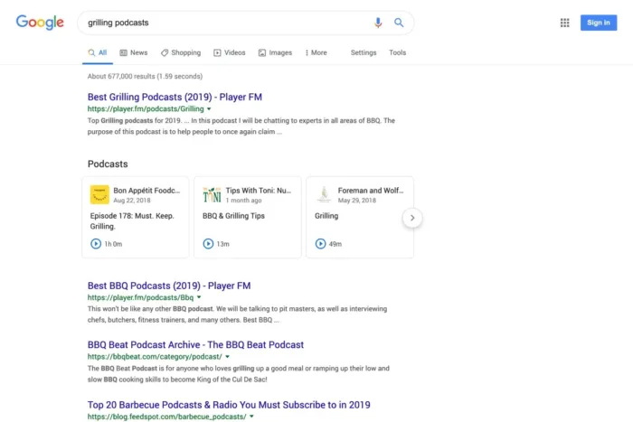 Les résultats de l’application Google Podcasts ont été supprimés de Google Recherche