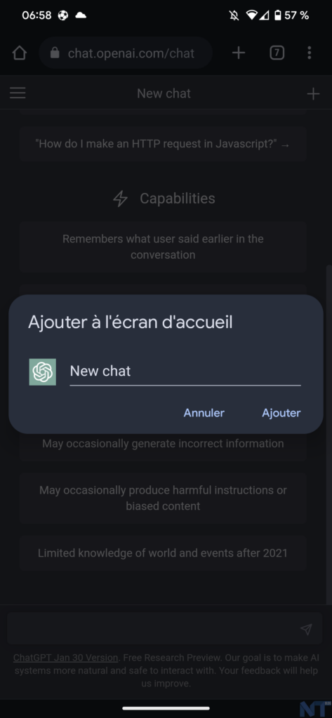 Comment utiliser ChatGPT sur Android et iOS ? 57 ChatGPT Mobile 3