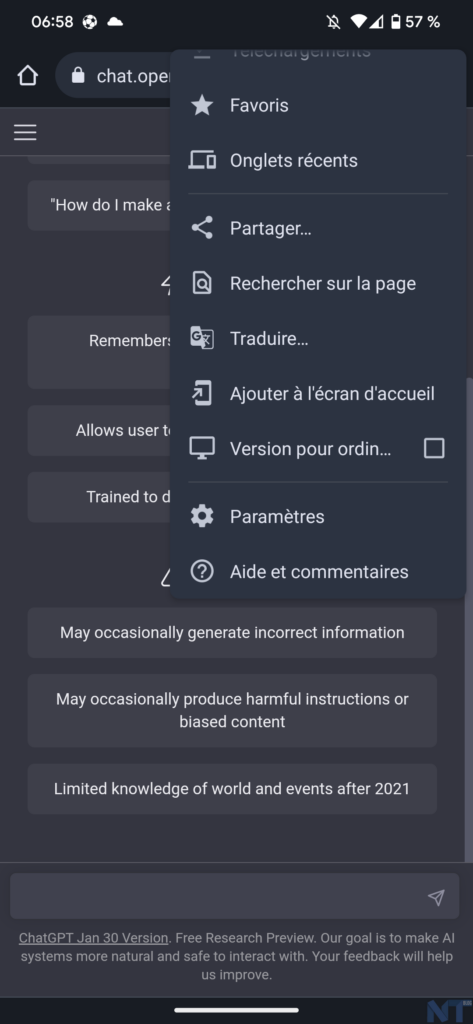 Comment utiliser ChatGPT sur Android et iOS ? 56 ChatGPT Mobile 4
