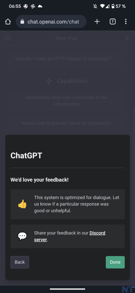 Comment utiliser ChatGPT sur Android et iOS ? 54 ChatGPT Mobile 6
