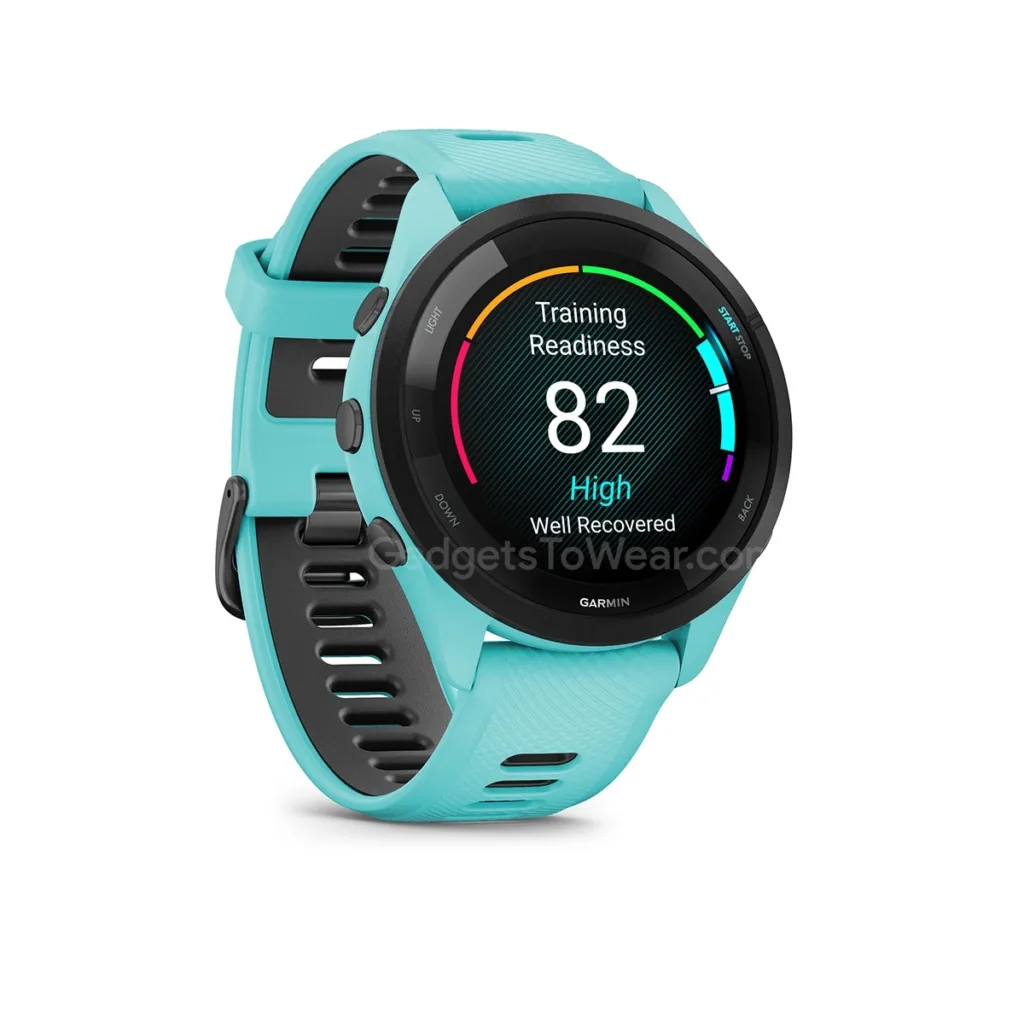 Voici des rendus de presse de la prochaine série Garmin Forerunner 265 66 Garmin Forerunner 265 marketing 1