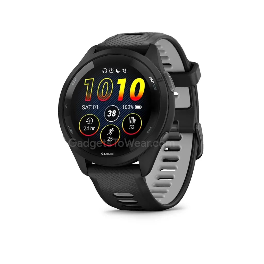 Voici des rendus de presse de la prochaine série Garmin Forerunner 265 65 Garmin Forerunner 265 marketing