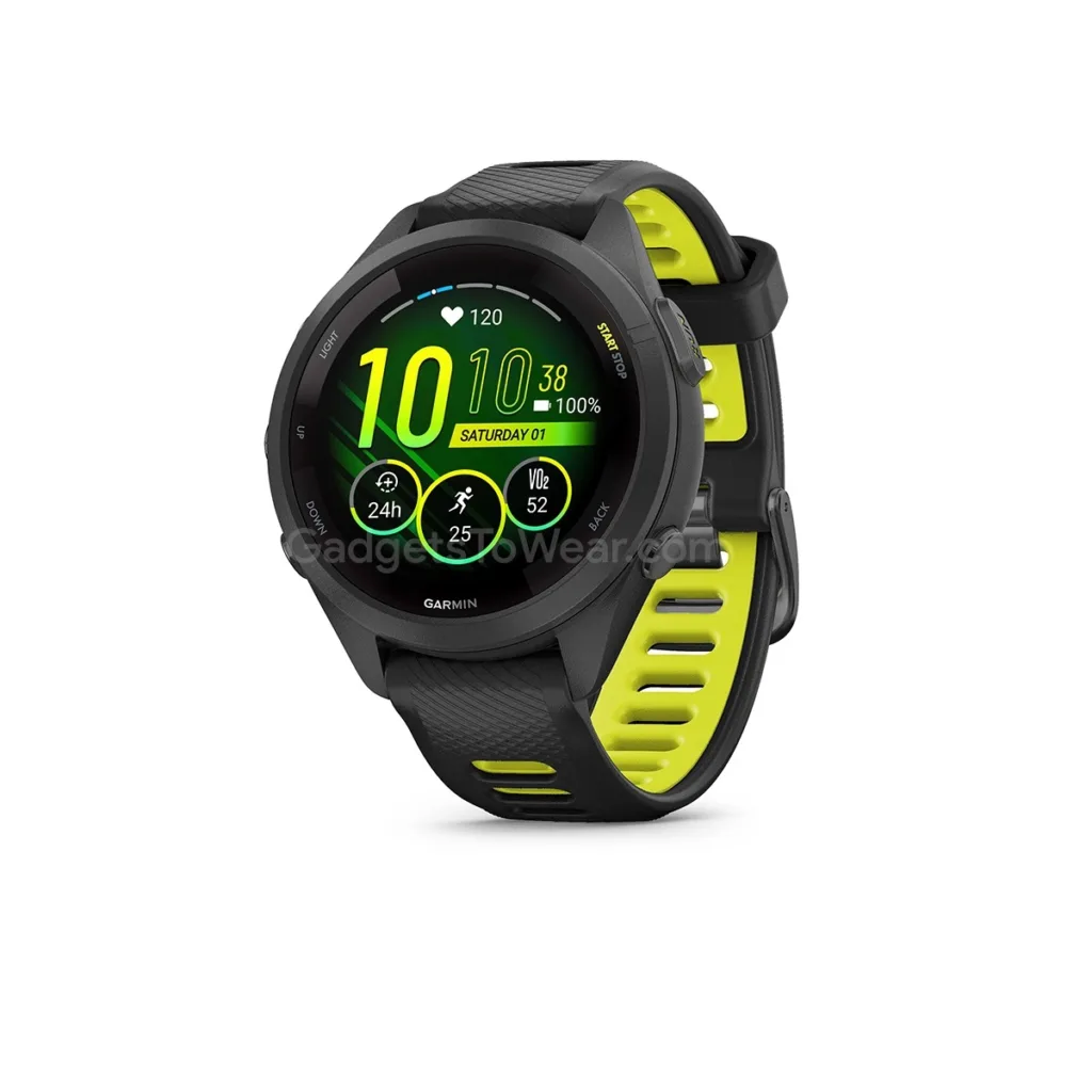 Voici des rendus de presse de la prochaine série Garmin Forerunner 265 69 Garmin Forerunner 265S marketing