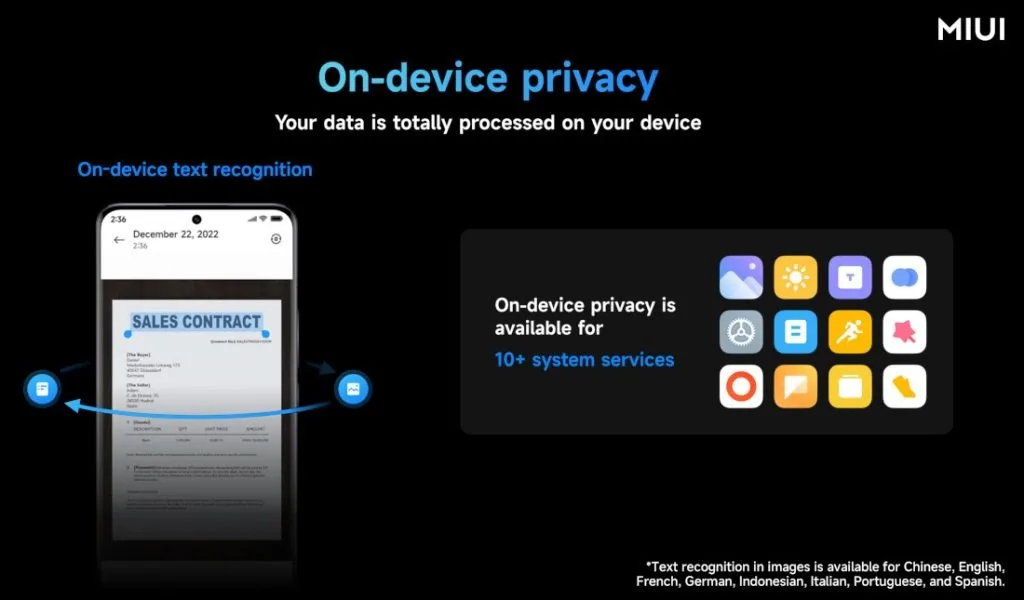 MIUI 14 on device text privacy 1 jpg