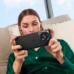 OnePlus 11 lifestyle Titan Black phone and Obsidian Black OnePlus Buds Pro 2 1