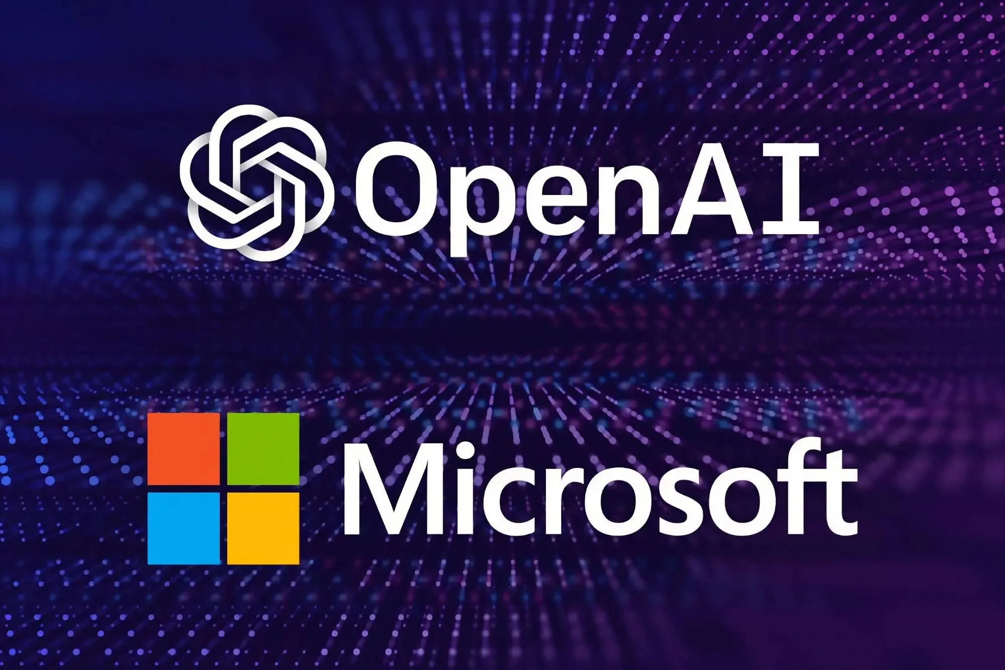 OpenAI and MIcrosoft logos appea jpg