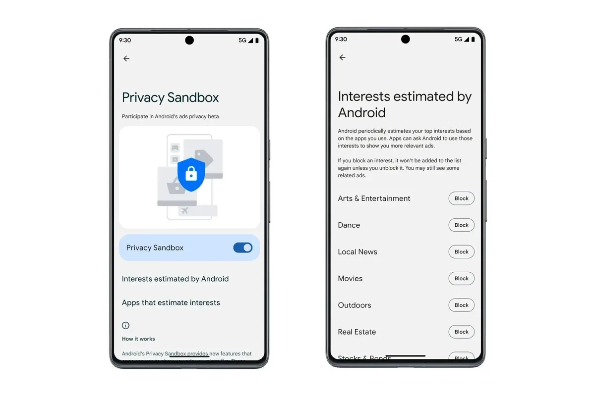 Privacy Sandbox for Android Beta jpg