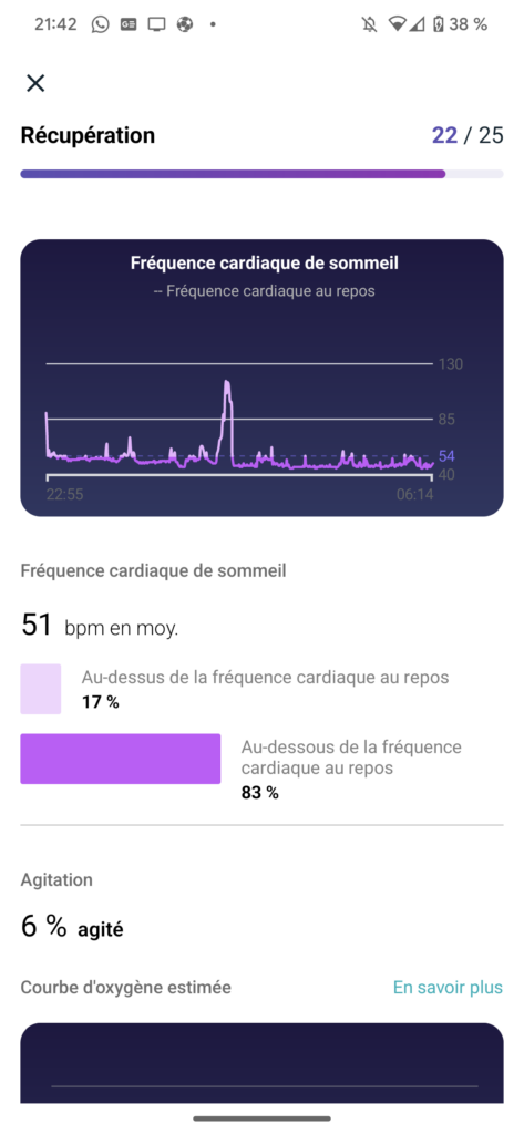 Fitbit ré-affiche les données de récupération du sommeil de la Pixel Watch 52 Screenshot 20230216 214243