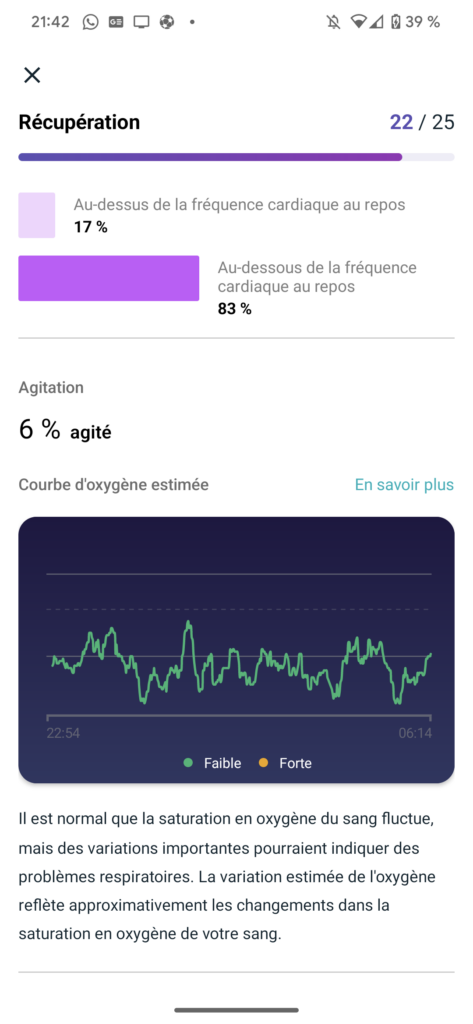 Fitbit ré-affiche les données de récupération du sommeil de la Pixel Watch 53 Screenshot 20230216 214257