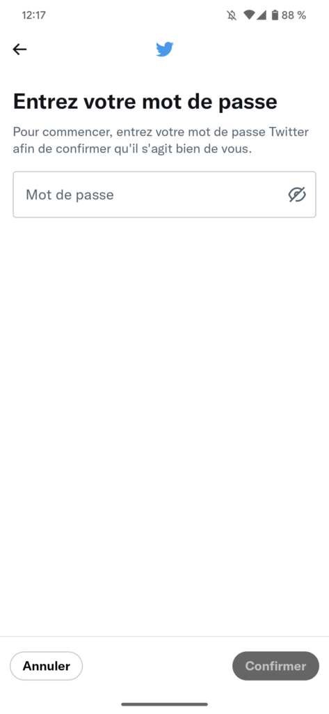 Comment passer du SMS à une application pour le 2FA de Twitter ? 55 Screenshot 20230219 121747