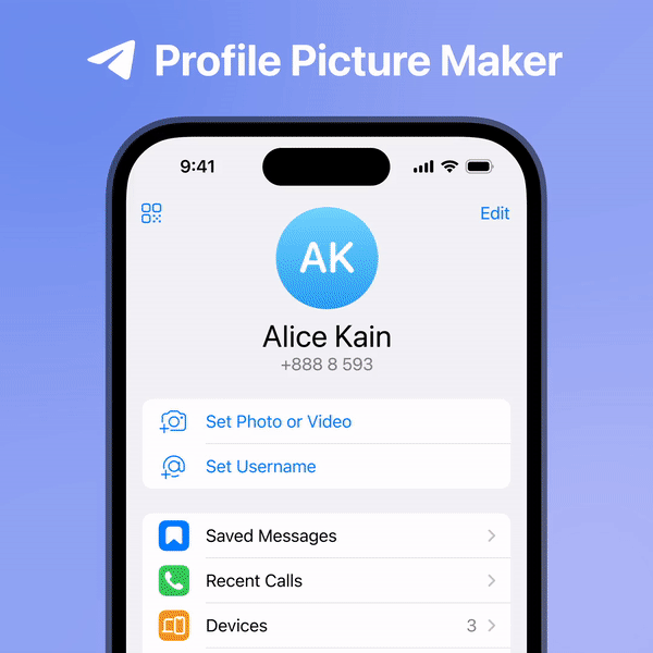 Telegram Profile Picture Maker