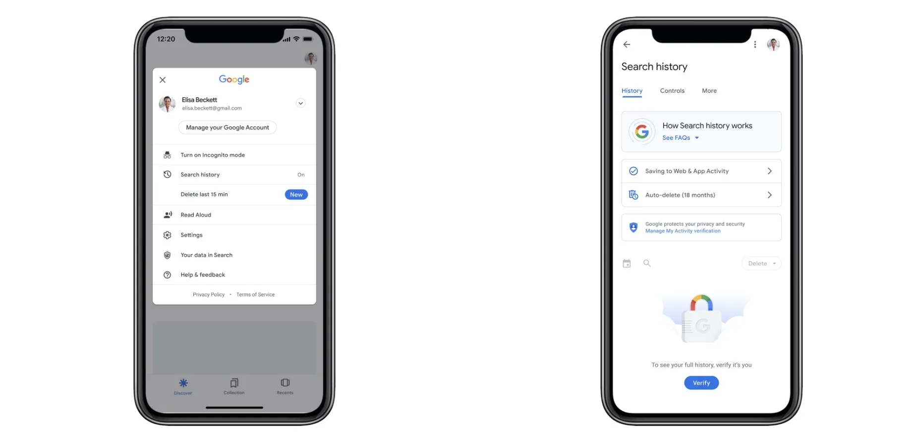 google chrome pour android option suppression rapide disponible jpg