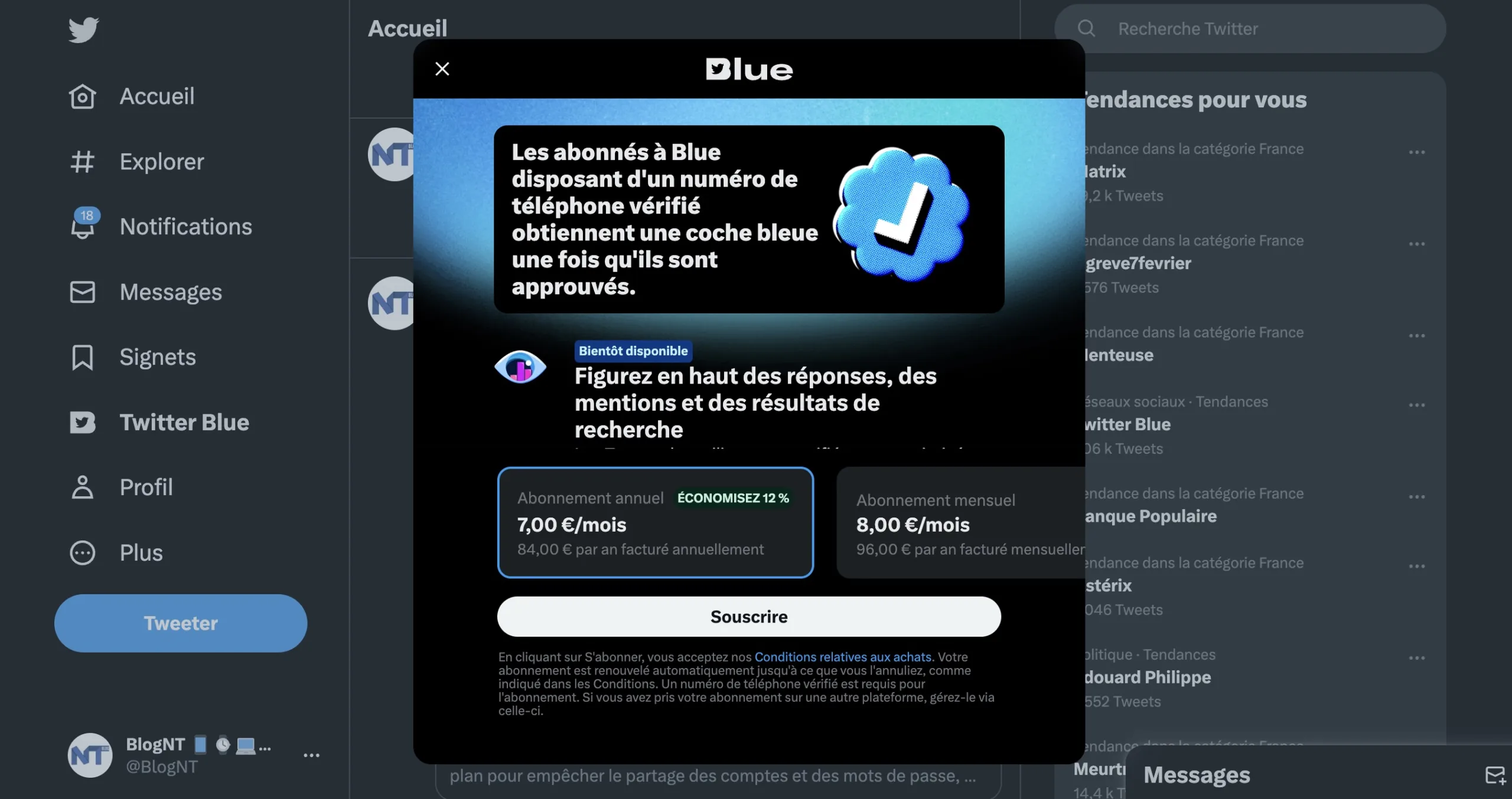 twitter blue arrive en france 7 euros par mois guide complet 1 scaled