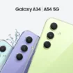 Samsung Galaxy A54 and A34