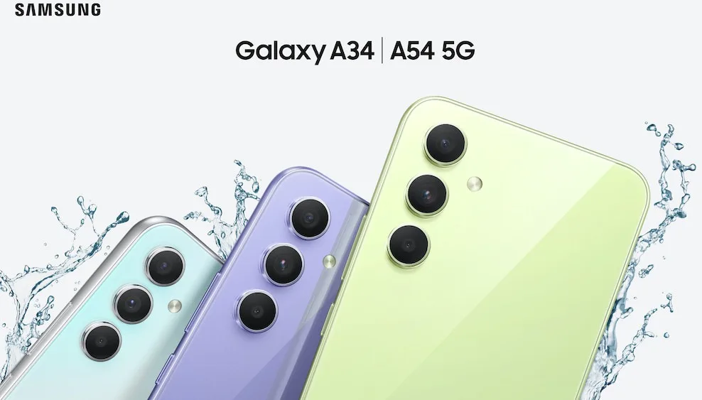 Samsung Galaxy A54 and A34 jpg