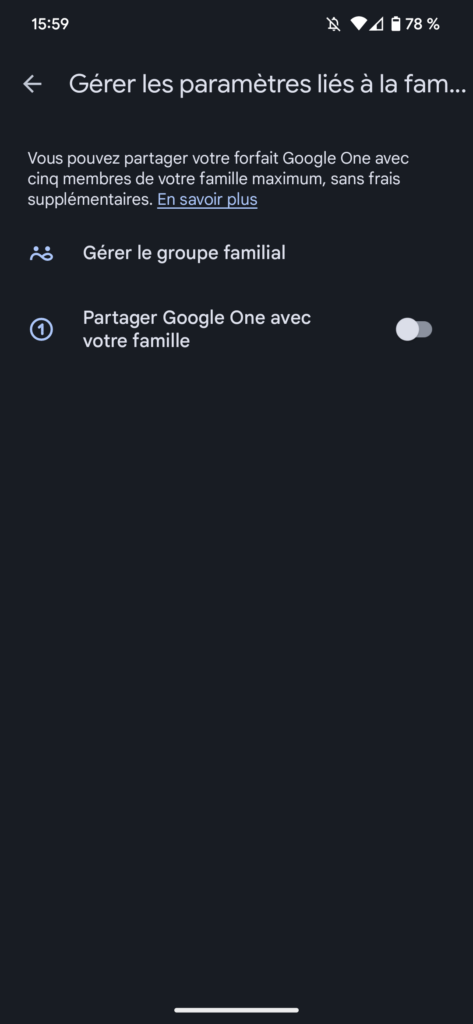 Comment partager l'espace de stockage Google One avec votre famille ? 65 Screenshot 20230317 155926