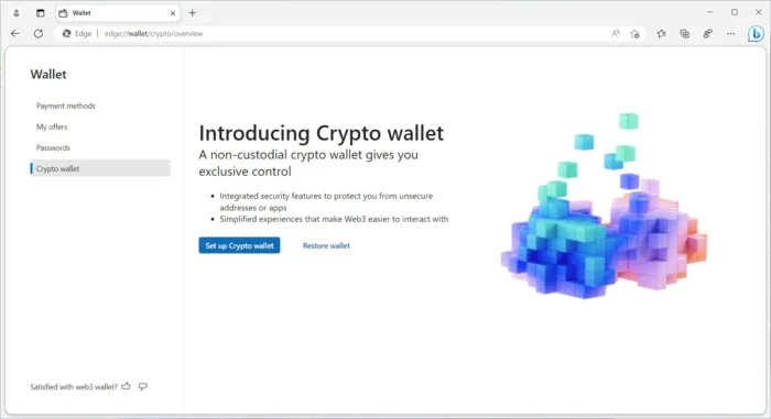 Microsoft Edge pourrait se doter d’un portefeuille de crypto-monnaies