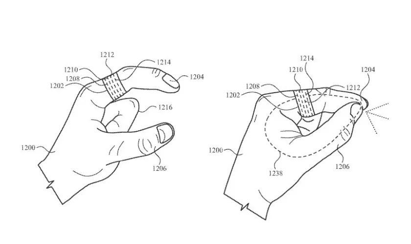 Voici comment le suivi des mains du casque VR d'Apple pourrait fonctionner 72 Apple VR ring patent 1