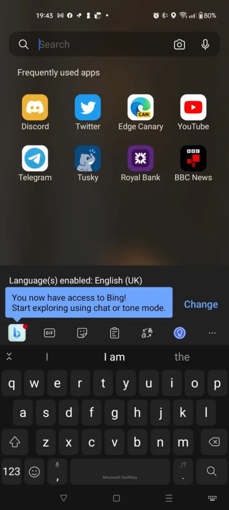 Microsoft SwiftKey vous permet d'utiliser le chatbot Bing Chat dans n'importe quelle application 37 Fs MUppXoAIbE1D