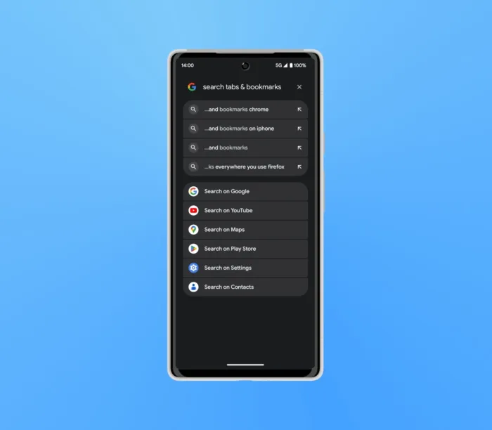 Vos onglets et signets Chrome bientôt dans la barre de recherche du Pixel Launcher ?