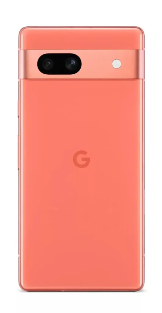 Une nouvelle image du Pixel 7a montre une nouvelle variante de couleur orange/corail 51 Pixel 7a Coral.jpg
