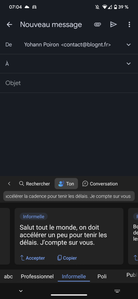 Avec SwiftKey, vous pouvez utiliser Bing Chat à partir de votre clavier sous iOS 49 Screenshot 20230414 070429