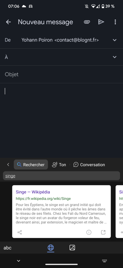 Avec SwiftKey, vous pouvez utiliser Bing Chat à partir de votre clavier sous iOS 51 Screenshot 20230414 070623