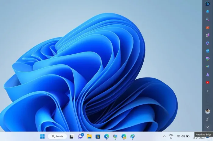 Microsoft Edge teste une barre latérale que vous pouvez épingler sur votre bureau