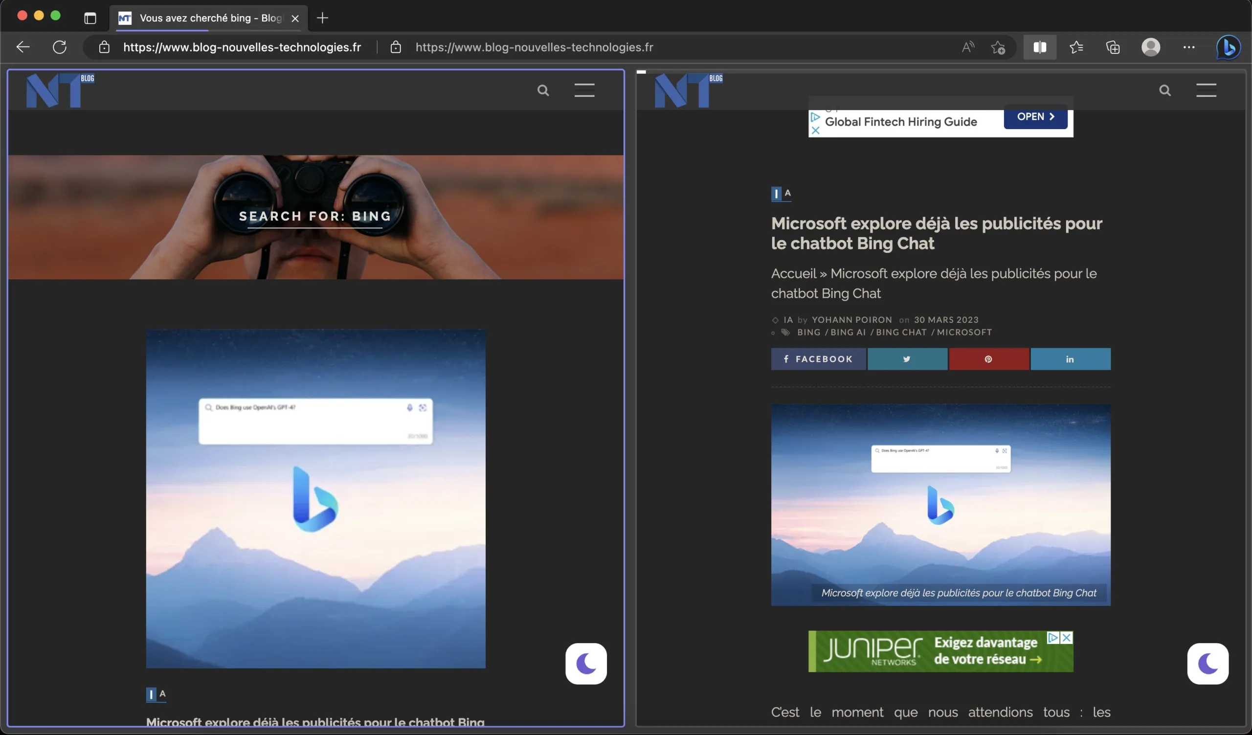 microsoft edge dispose nouveau mode fenetre fractionnee cache 2 scaled