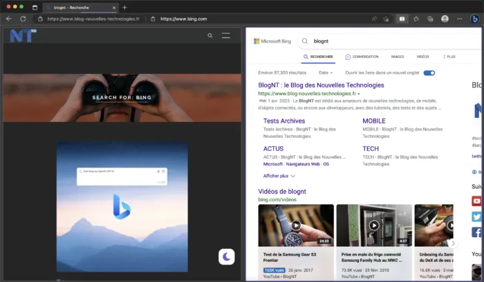 Microsoft Edge dispose d’un nouveau mode de fenêtre fractionnée caché