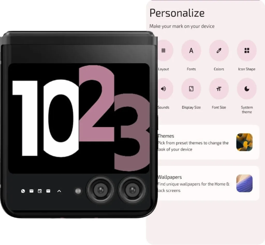 Les fonctions de personnalisation de l'écran de 3,5 pouces du Motorola Razr 40 Ultra font surface 53 razr leak 1
