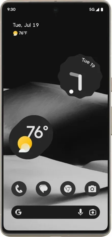 Android 14 Monochrome Theme jpg
