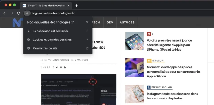 Chrome retire l’icône du cadenas pour les sites HTTPS